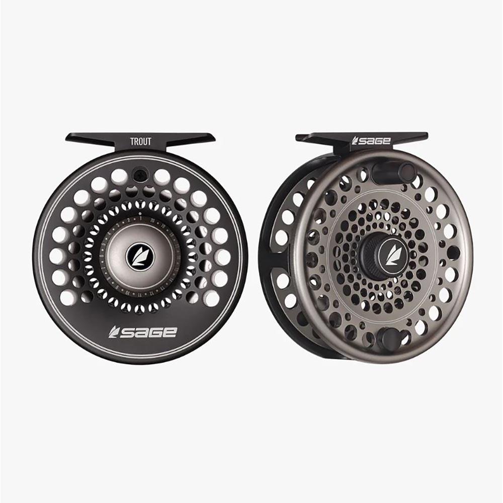 Sage Trout Reel in Stealth and Silver